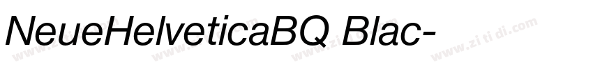 NeueHelveticaBQ Blac字体转换